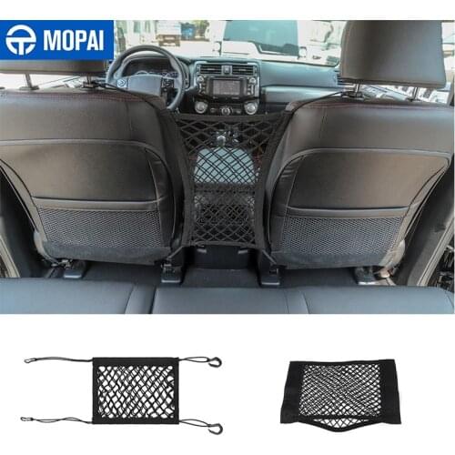 MOPAI Car Mesh Net Bag Car Organizer Universal Storage Net Holder Pocket for Suzuki Jimny 2010-2021 Car Styling Accessories