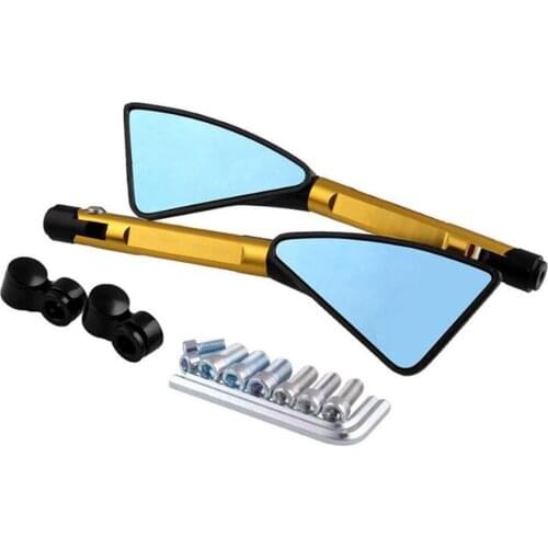 Motorcycle Electric Vehicle Modified Parts CNC Triangle Rearview Mirror Motorcycle Side View Universal Mirror