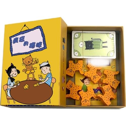 Crazy Cat Board Game 2-5 Players Family/Party Best Gift for Children Party Battle Game Send Instructions