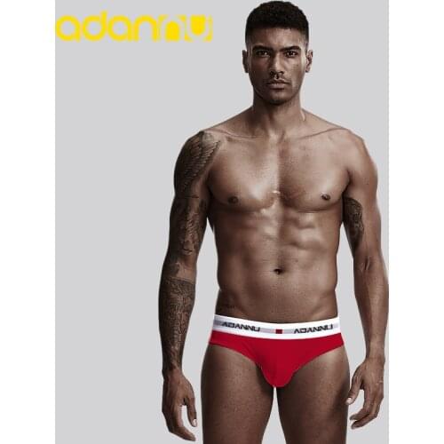 New Arrival Men Underwear Sexy Men Briefs Cotton Breathable Male Panties Cueca Tanga Men Underpants U Pouch Slip Homme AD44
