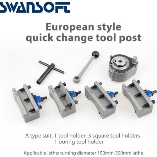 WM210V&WM180V&0618 12x12mm tool rest for Swing over bed 120-220mm Lathe Quick Change Tool Post Set