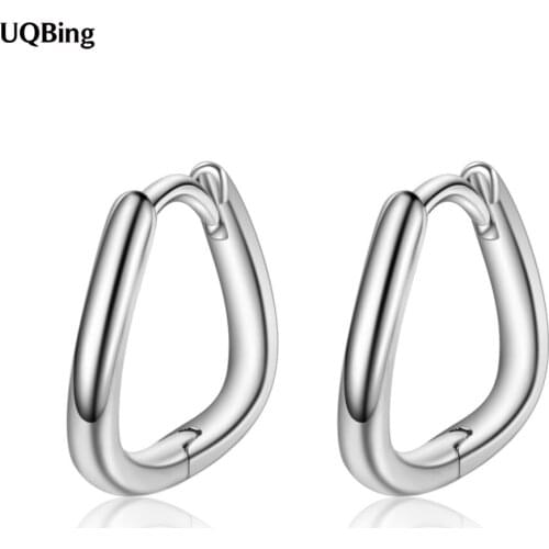 Simple Geometric Hollow Triangle Clip Earrings for Women Fashion Gifts Jewelry