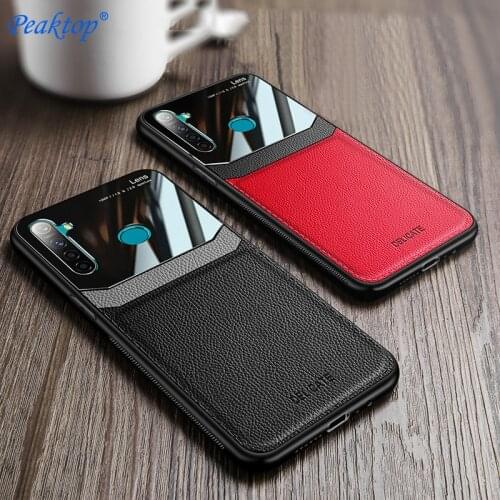 Peaktop Shockproof Case for Xiaomi Redmi Note 8 8 Pro leather Mirror glass Silicone Phone Back Cover for Redmi Note 7 7 Pro 7S