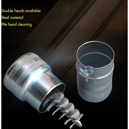 Car Battery Steel Wire Cleaning Brush Cleaner Dirt Corrosion Battery Post Terminal Cable Cleaner Pile Head Hand Cleaning Brush