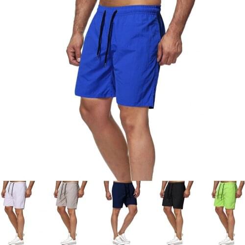 Swimming Shorts Beach Breathable Casual Swimwear Shorts Sport Shorts Drawstring Men Quick Dry Pockets Beach Shorts Beachwear