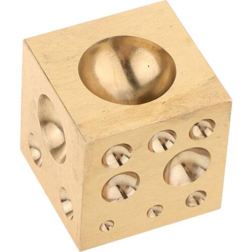 Solid Copper Doming Dapping Block Metal Shaping Bead Jewelry Making Tools