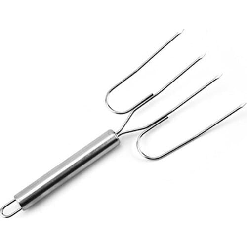 Picnic Charcoal BBQ Fork Grilled Beef Kebab Skewer Chicken Drumstick Turkey Fork Barbecue Roast Accessories Kitchen Meat Tools