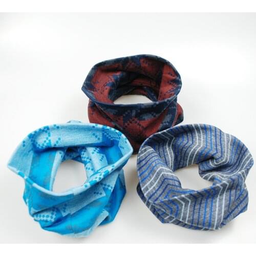 Merino Wool Jacquard Neck Gaiter Women Men Wool neckchief Ring Tube Wrap Thinker Warm