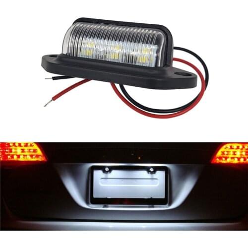 1/2Pcs 12V LED Number License Plate Light for Car Boats Motorcycle Automotive Aircraft RV Truck Trailer Exterior Lamps