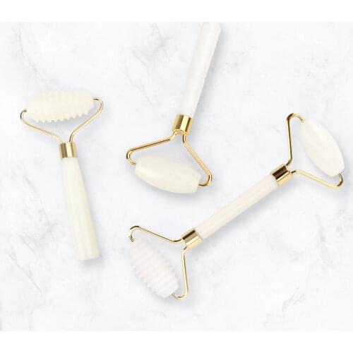 1pc Natural Jade Facial Roller Aging Wrinkles Face Lift Jade Roller Face Massager Natural Jade Stone Eyes Massager Skin Care