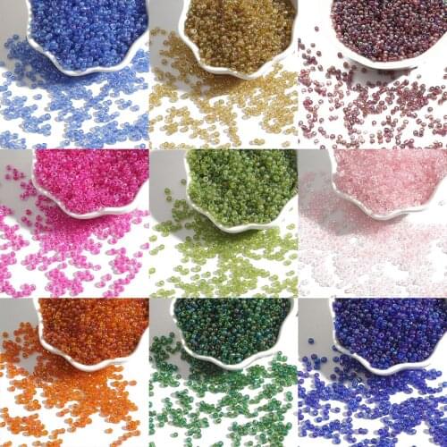 150-1000Pcs 2/3/4mm Transparent Inside Colors Czech Glass Crystal Seed Round Hole Beads For DIY Bracelet Necklace Jewelry Making