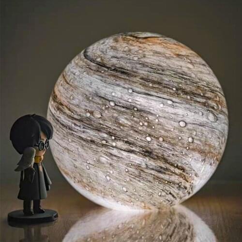 15CM 3D Printing Earth Lamp 5V USB Planet Night Light For Bedroom Decoration As Galaxy Lamp Childrens Gift Saturn Table Lamp