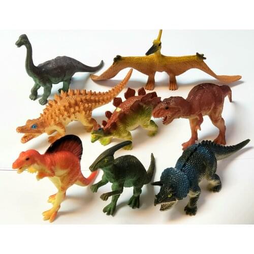 8 pcs 10-16cm Dinosaur Boys Kids Toys Pinata Bag Filler Loot gag game Supply Novelty Birthday Party Favors Gift Toy Prize