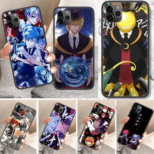 Assassination Classroom Anime Phone Case For iphone 5 5S SE 2 6 6S 7 8 11 12 Mini Plus X XS XR Pro Max black 3D shell painting