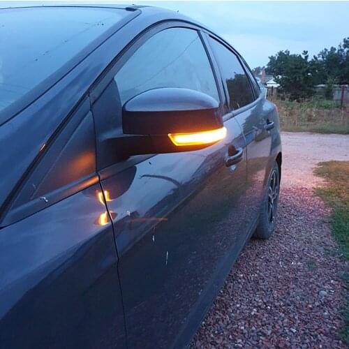 Dynamic Turn Signal Light LED Side Wing Rearview Mirror Indicator Blinker Repeater Light For Ford Focus 2 3 Mk2 Mk3 Mondeo Mk4