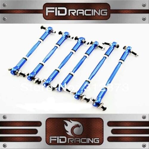 Gtb racing cnc machined alloy Front & Rear turnbuckleset(2 pcs rear and 4 pcs front) for losi 5ive t ,kmx2 ,rovan lt