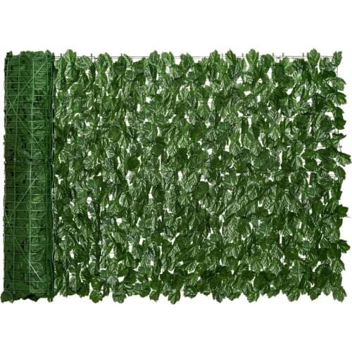 Artificial Ivy Privacy Fence Screen 0.5X3M Artificial Hedges Fence and Faux Ivy Vine Leaf for Outdoor Decor,Garden