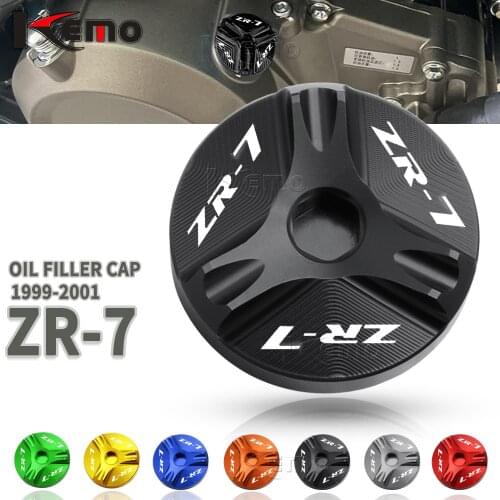 Oil Filler Cap For Kawasaki ZR7 ZR-7 1999-2001 ZR-7S 2001-2006 Motorcycle Accessories Engine Oil Drain Plug Sump Nut Cup Cover