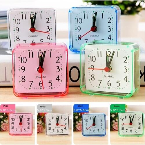 Small alarm clock cute creative fashion student clocks bedroom bedside office electronic clock cute kids alarm clock