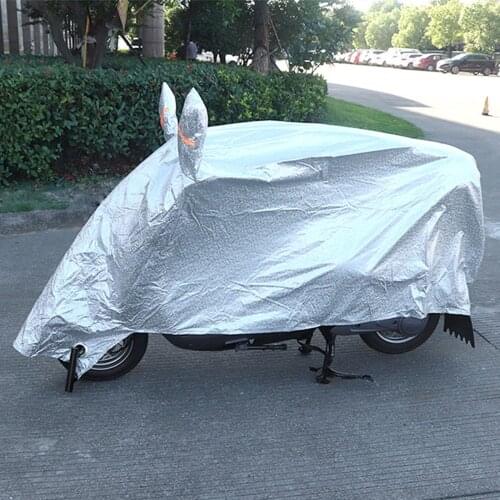 1pcs Motorcycle Raincoat Waterproof Protection Cover Thickened Aluminum Film Sun-Proof Snow-Proof Motorcycle Cover Universial