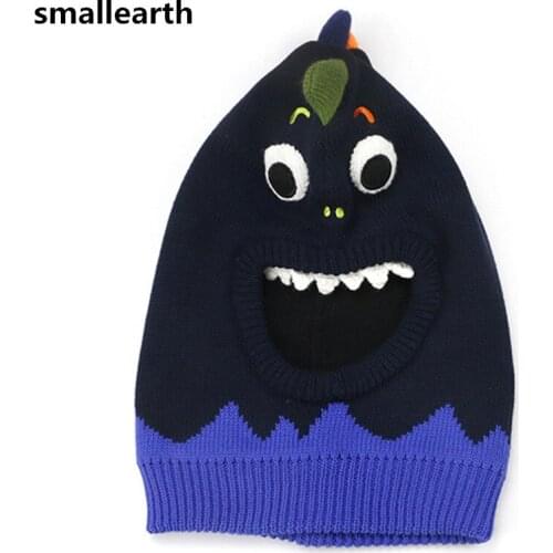 New Winter Children Plush Hat Scarf Child Hooded Caps Baby Warm Knitted Hats for Kids Beanies Cap Boys Girls Masked Hood Hats