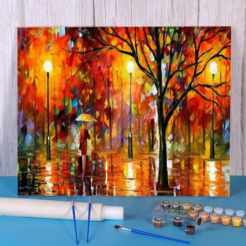 Melting Beauty DIY Paint By Numbers Package Oil Paints 50*70 Canvas Painting Home Decoration Crafts For Adults Wholesale