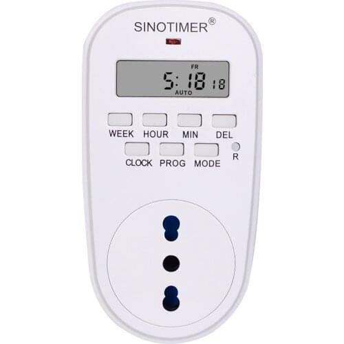 Italy IT Plug Outlet 7 Day Weekly Programmable Digital Plug Socket Timer Switch Clock Countdown Time Control Power 230V 220V AC