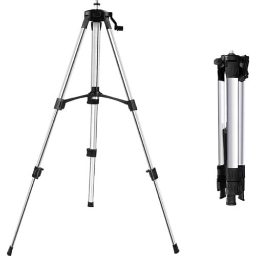 Level Tripod Adjustable Height Telescopic Aluminum Alloy Tripod for Level Stand Tool Adapter 47inch/120cm