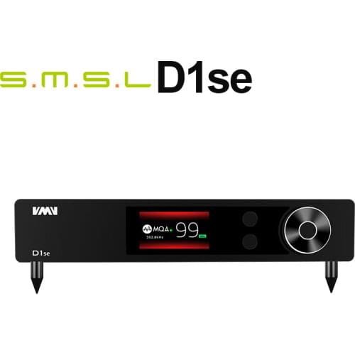 SMSL D1se Hi-Res MQA USB DAC ES9038PRO 32Bit/768KHZ DSD512 Bluetooth5.0 USB/OPT/COAX input RCA/XLR output HIFI Decoder