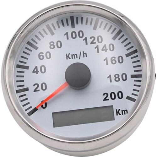 85mm 200km/h Universal Digital GPS Speedometer Gauge for truck Marine Boat ATV Stainless 316L Bezel Car GPS Speed Gauges 12V/24V