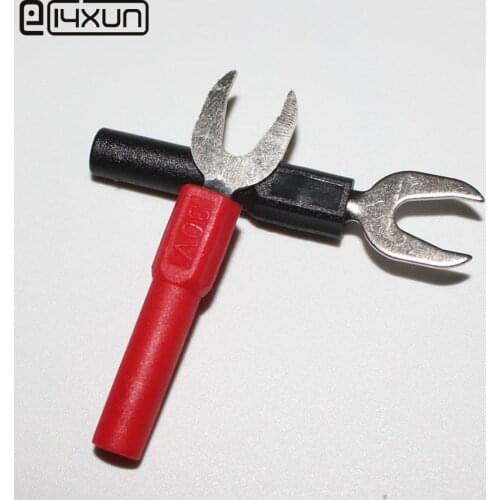 High Quality Pure Copper Y Fork Inserts 4mm Banana Socket Terminal Opening Turn Inserts Spade Lug (10pcs)