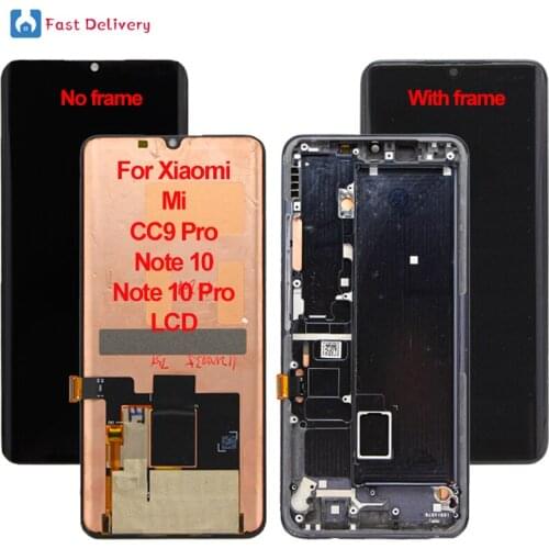 For Xiaomi Mi CC9 Pro LCD For Xiaomi Mi Note 10 Note 10 pro lcd Display Touch Screen Digitizer Assembly Replacement Accessory