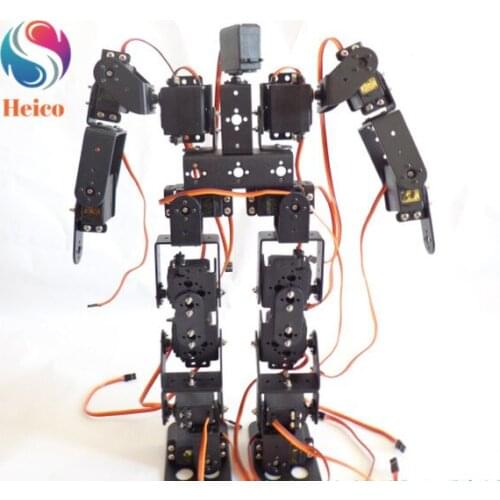 1 Set 17 Degrees Of Freedom Robot Humanoids Walking Biped Robotic Educational Robot Kit With MG996R DS3218 Servo Bracket Parts