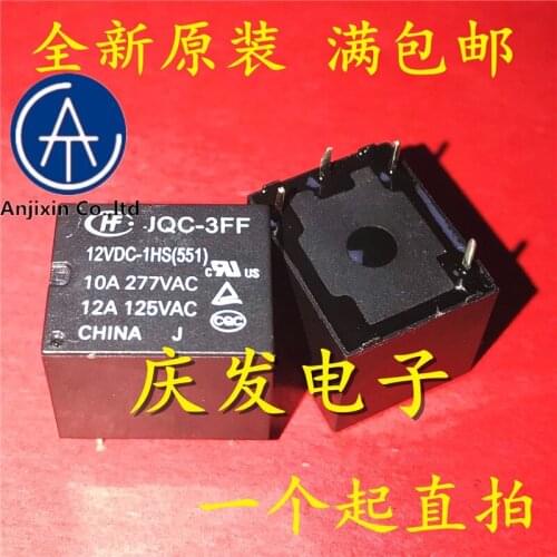 10pcs real new and orginal real stock JQC-3FF-12VDC-1HS JQC-3FF-12V DIP-4