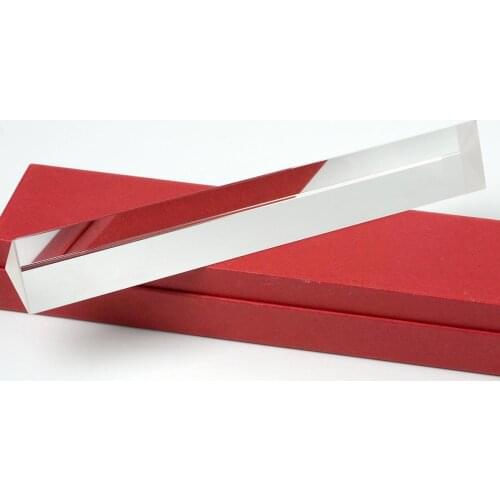 30x30x200mm K9 Crystal Triangular Prism for Teaching Light Spectrum Physics Photo Optical Instruments Rainbow Experiment