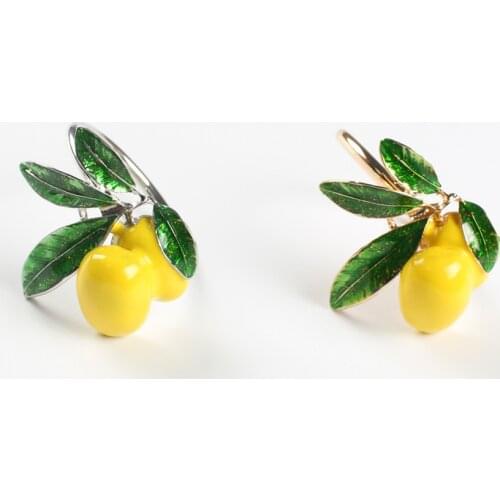 4 / PCS new lemon napkin ring napkin ring