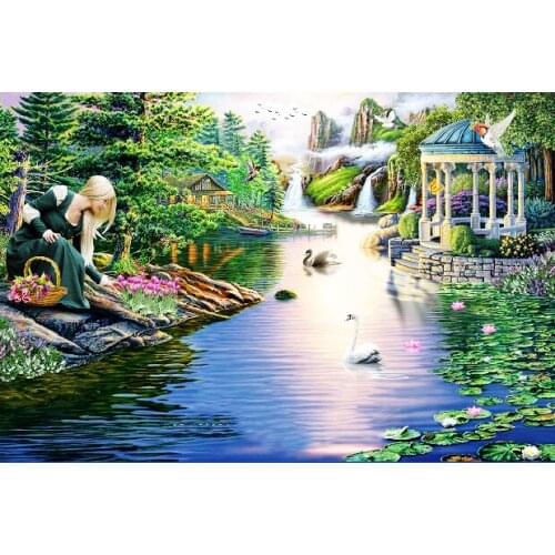 A10462 11CT/14CT/18CT/25CT/28CT Oil tea patterns Counted Cross Stitch DIY Cross Stitch Kits Embroidery Needlework Sets