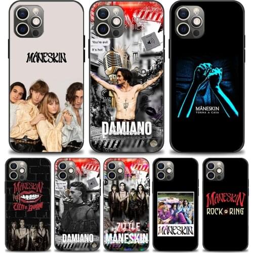 Phone Case for Apple iPhone 11 12 Pro 7 8 Plus 6 6S X XS Max XR SE2020 Silicone for iPhone 11 Cover Coque Maneskin Shell Capa
