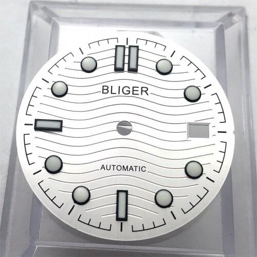 Bliger 31mm dial is suitable for ETA 2836/2824 DG2813/3804 Miyota 8215 821A 8205 MH35 case automatic movement dial white