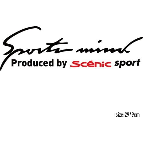 2 Pieces Customizable Scenic Sports Car Covers stickers Car-Styling For renault Scenic car accessories