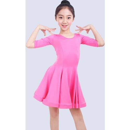 Kids Latin Dance Dress Girls Latin Practice Clothes Latin Competition Dresses Tango/Rumba/Samba Performance Costume DQL1340