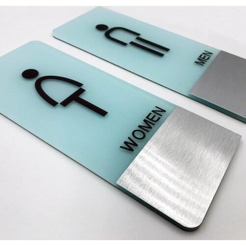 Men & Women Toilet Sign,restroom signs