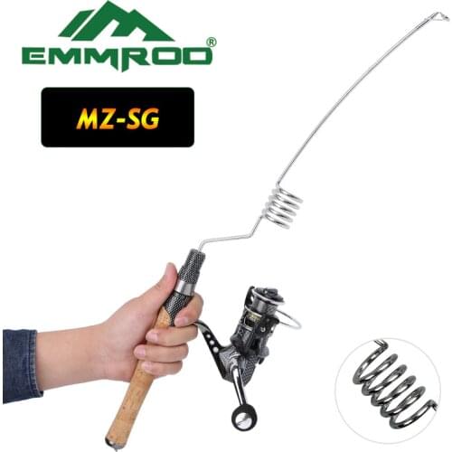 Emmrod Stainless Portable Fishing Pole Rod Spinning Fishing Tackle Sea Rod Ice Fishing rod Boat/Raft Rod Rock Rod MZ-SG