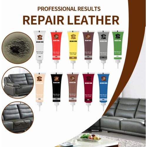 Leather Repair Gel Car Seat Repair Scratches Cracks Colorful Repair Gel Leather Complementary Refurbishing Cream Repair Paste