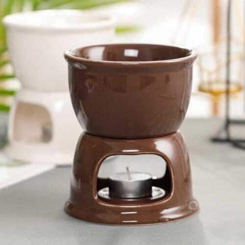 Cheese Hot Pot Small Ceramic Cheese Pot Chocolate Fondue Pot Cheese Porcelain Melting Pots For Tapas