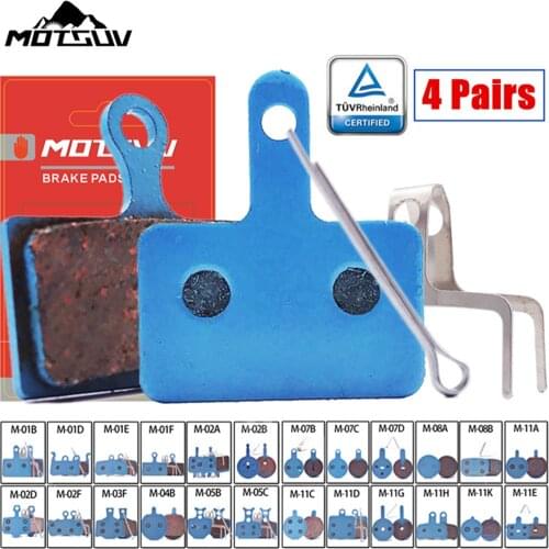 MOTSUV 4 Pairs 8pcs MTB Bicycle Semi-metal Disc Brake Pads for SHIMAN0 SRAM AVID HAYES Magura Formula and Scooter, link-2