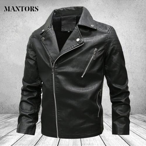 Men Jackets Turn Down Collar Winter Casual Warm Thick Fleece Bomber Jacket Mens Fashion Autumn Motorcycle Windbreaker Coat Men