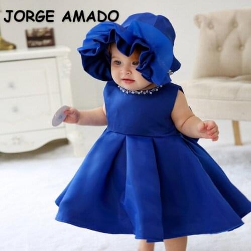 2021 New Summer Baby Girl Party Dress Sleeveless Back Bow Princess Dresses for Wedding Piano Perform Birthday Formal Dress E6153