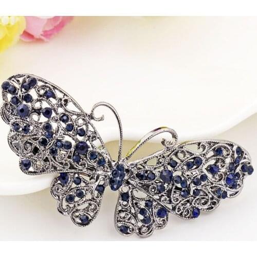New Butterfly Hair Clip for Women Girls Hair Accessories Trendy Animal Hairs Accessories Jewelry Alloy Barette CH3007
