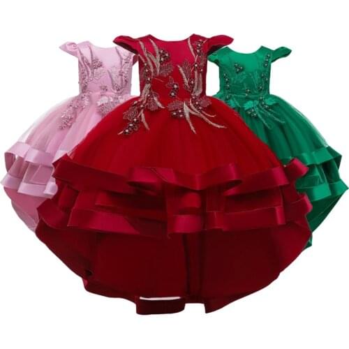 New Flower Baby Girls Dress For Girls Wedding Party Dresses Kids Princess Christmas Dress Children Girls Clothing Age 3-12 Years